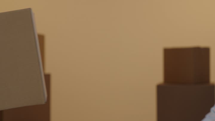 رجل عربي يستلم طرد بريدي لقطة قريبة