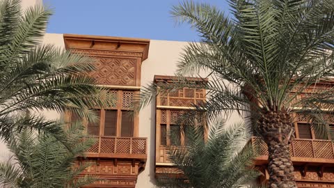 Traditional Rawashin Balconies in Al Balad Jeddah Saudi Arabia