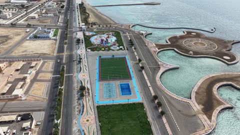 لقطات جوية لمنتزه ضباء الساحلي في السعودية