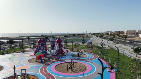 الحديقة العامة ومنطقة ألعاب الأطفال في محافظة ضباء