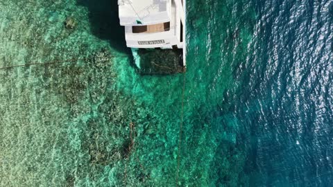 Blue Whale Yacht Duba Saudi Arabia Aerial Drone Footage