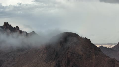 ضباب جبال أجا حائل السعودية فيديو طبيعة