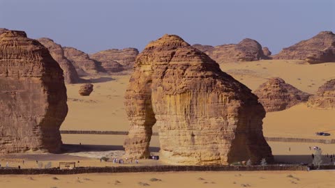 Elephant Rock AlUla Saudi Arabia Desert Rock Formation