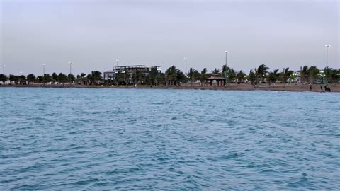 واجهة ينبع البحرية شاطئ البحر الأحمر وقت الشفق