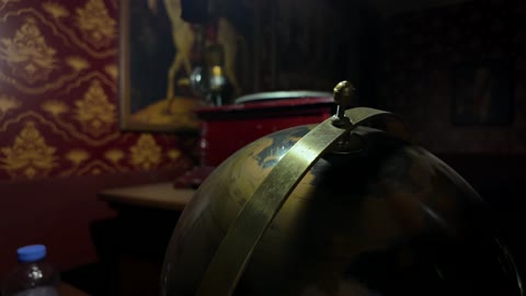 Vintage World Globe in Yanbu Saudi Arabia Indoor Shot