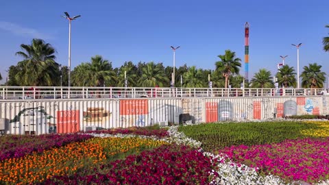 Yanbu Flower Festival Saudi Arabia Public Park Video
