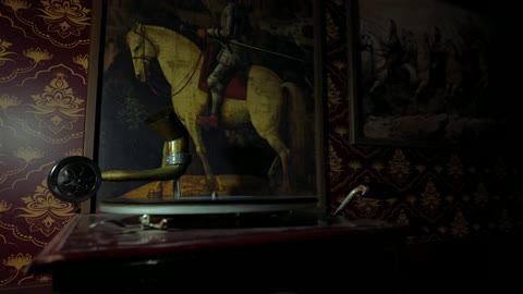 Vintage Gramophone Spinning in Yanbu Saudi Arabia