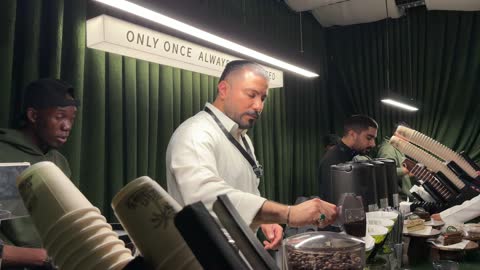 Barista Preparing Specialty Coffee at Dhahran Expo Saudi Arabia