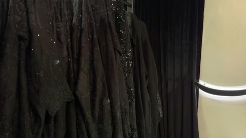 Luxury Abaya Display at Dhahran Expo Saudi Arabia