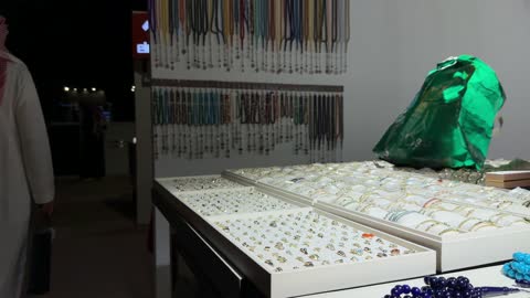 Jewelry and Misbaha Display at Dhahran Expo Saudi Arabia