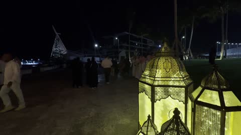 آرت بروميناد جدة فوانيس رمضان ليل فيديو