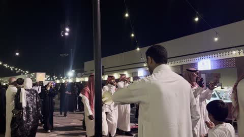 Saudi Traditional Dance at Jeddah Art Promenade Night