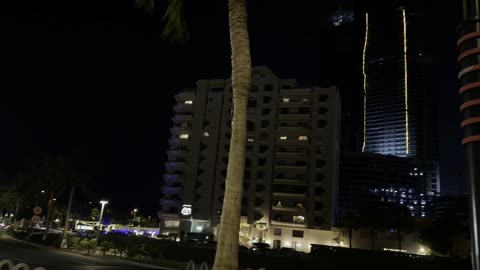 Jeddah Art Promenade Ramadan Night Cityscape Video