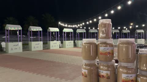 Market Stalls and Arabic Coffee at Dhahran Night Event
