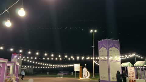 Basta Khair Dammam Corniche Night Market Footage