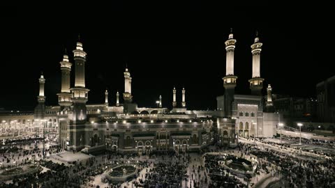 Makkah Al-Masjid al-Haram Night Timelapse Footage