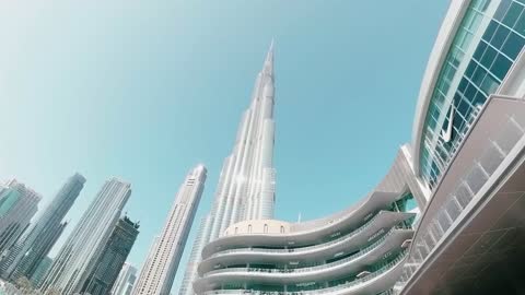 برج خليفة ودبي مول لقطات معمارية حضرية