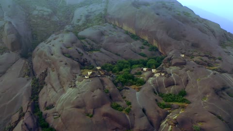 Ghaya Mountain Village Saudi Arabia Aerial Drone Footage