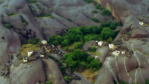 Ghaya Village Saudi Arabia Mountain Aerial Footage