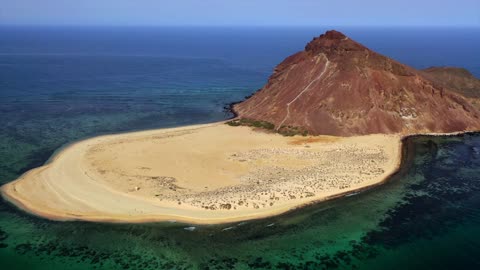 Kadambal Island Jazan Saudi Arabia Aerial Drone Footage
