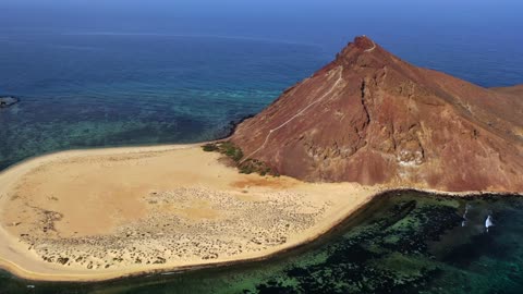 Kadambal Island Jazan Saudi Arabia Aerial Drone Footage