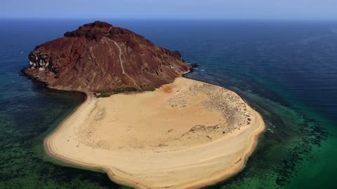 Kadambal Island Jazan Red Sea Aerial Drone Footage