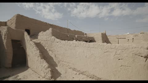 Ancient Mud Brick Village Tracking Shot Video