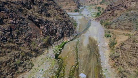 Talan Mountains Jazan Aerial Drone Valley Footage