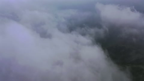 Talan Mountains Jazan Saudi Arabia Aerial Cloud View