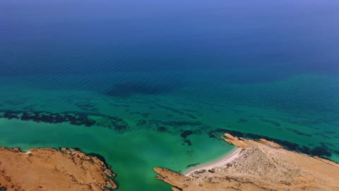 جزيرة فرسان جيزان تصوير جوي للساحل