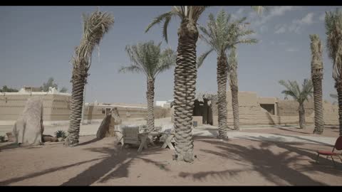 Traditional Mud House Sudair Saudi Arabia Footage