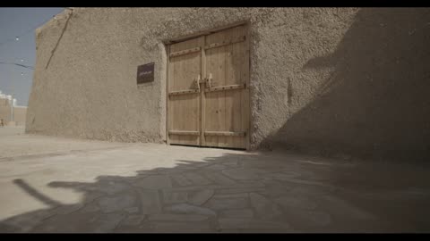 Heritage Mud House Sudair Saudi Arabia Tracking Shot