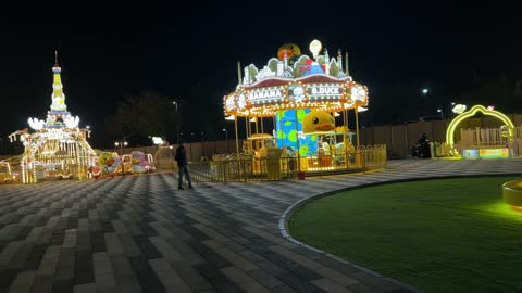 Banana Beach Al Khobar Amusement Park Night View