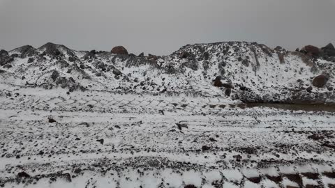 Snowy Trojena Mountains NEOM Saudi Arabia Landscape