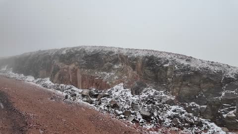 ثلوج جبال تروجينا نيوم في السعودية