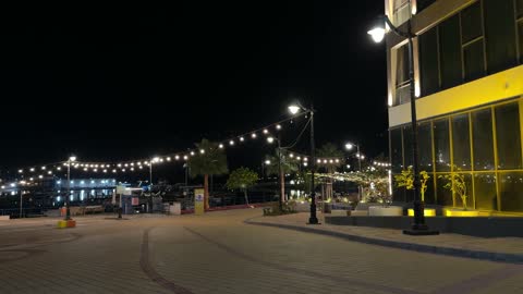 Colors of Jubail Waterfront Promenade Night Lighting