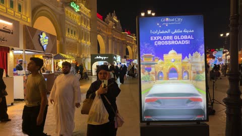 Global City Dammam Saudi Arabia Night Scene Visitors