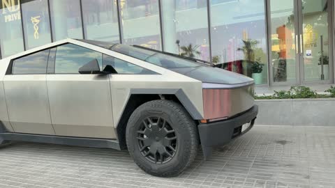 Tesla Cybertruck Foundation Series Parked Exterior Shot