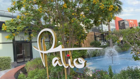 مجمع ذا باتيو التجاري ونافورة الساحة الخارجية