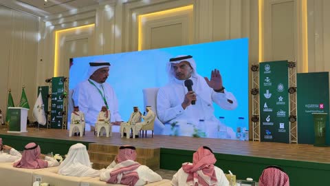 Saudi Business Forum Panel Discussion Stage Footage