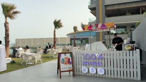 Natural Popsicle Stand at Saudi Arabia Beach Terrace