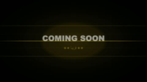 Coming Soon Announcement Gold Motion Graphics