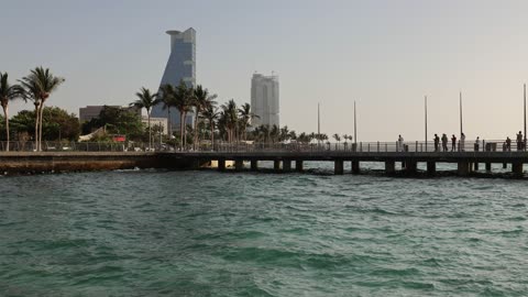 فيديو كورنيش جدة والرصيف البحري وناطحات السحاب