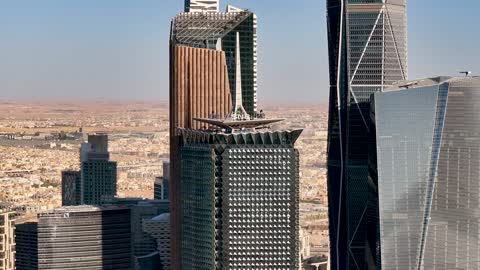 ناطحات سحاب مركز الملك عبدالله المالي بالرياض