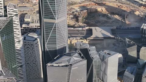 King Abdullah Financial District Riyadh Aerial Drone
