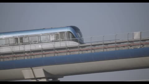 Riyadh Metro Train at KAFD Station Saudi Arabia