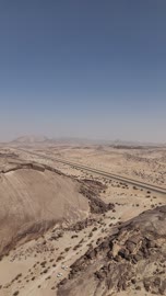 Um Al-Shia Plateau Wadi Ad-Dawasir Aerial Desert View