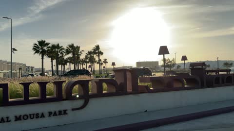 Ahmed Al Mousa Park Riyadh Sunset Footage