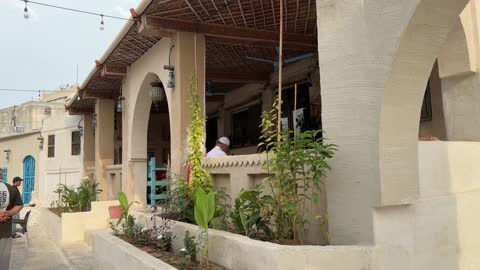 Traditional Heritage Village Mud Building Street Scene