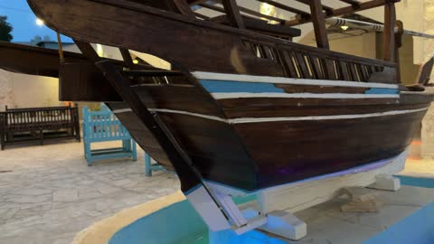 Traditional Arabic Dhow Model Courtyard Video
